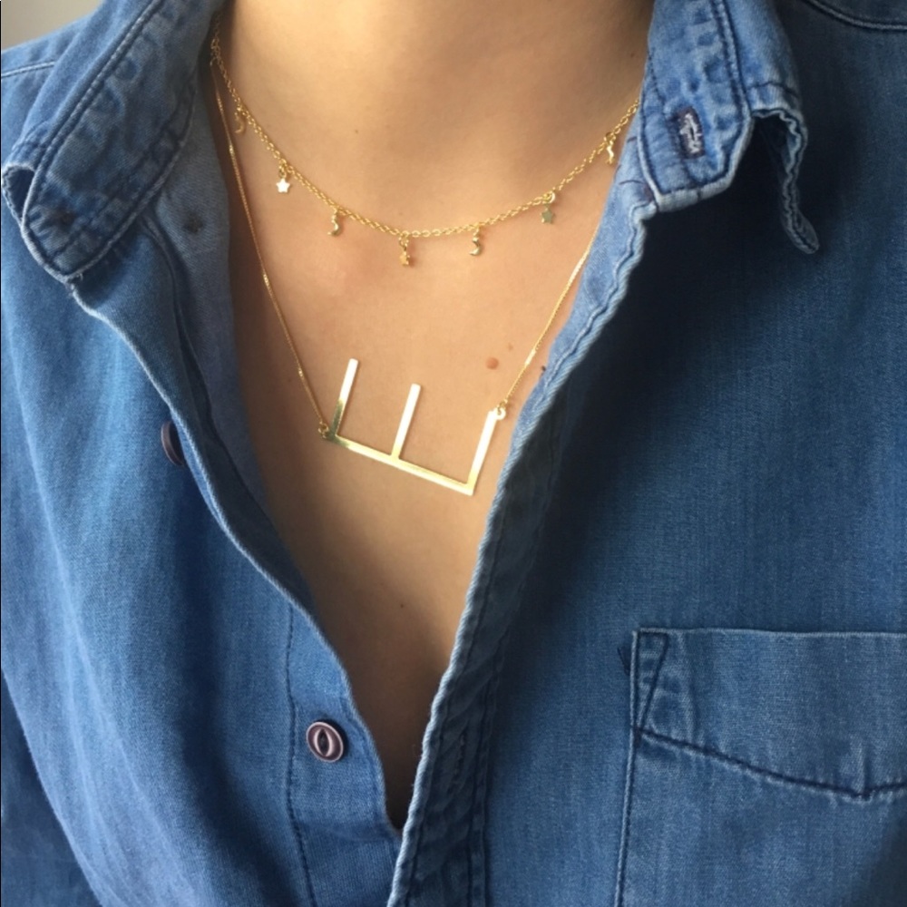 “Maxi” Initial Necklace ♥️ - Picture 2 of 8